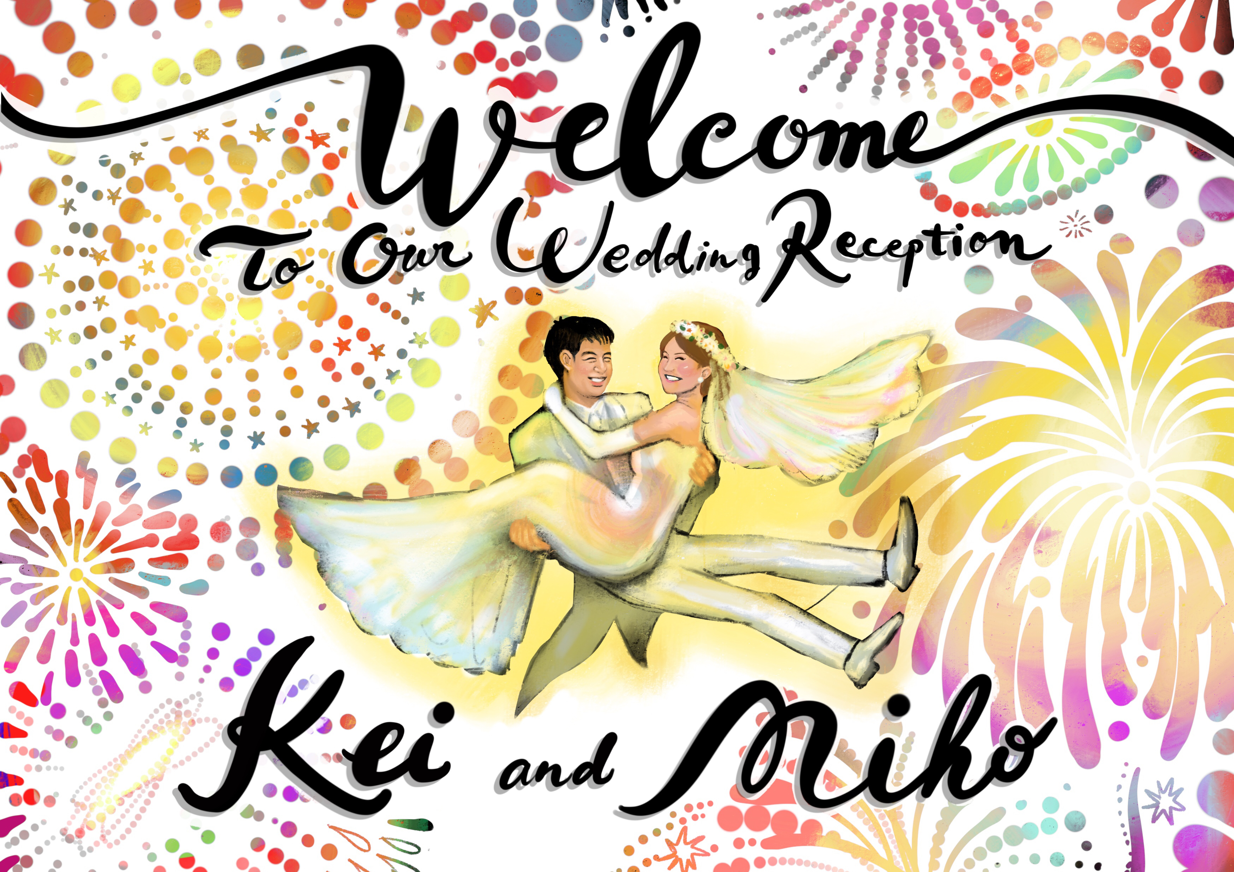 Wedding welcome board